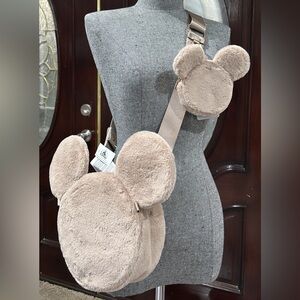 Disneyland Mickey Plush Crossbody with Coin Purse - NWT!!